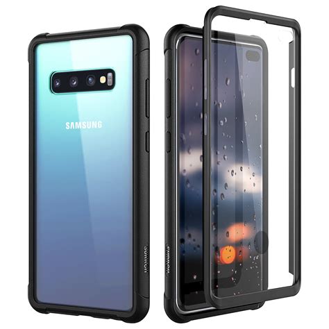 Suritch Clear Case For Samsung Galaxy S10 Plus Built In Screen Protector Wireless Charging