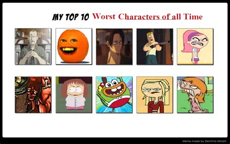 Top Ten Worst Characters By Mlp Vs Capcom On Deviantart