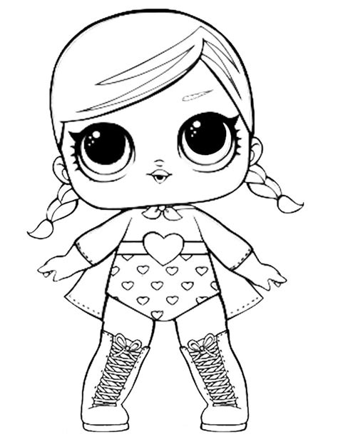 Lol Surprise Dolls Coloring Pages Free Printable Coloring Page