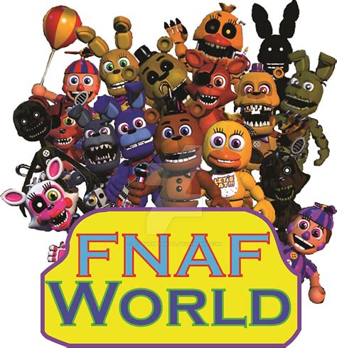 Fnaf World Stickers By Thehexdemon Redbubble