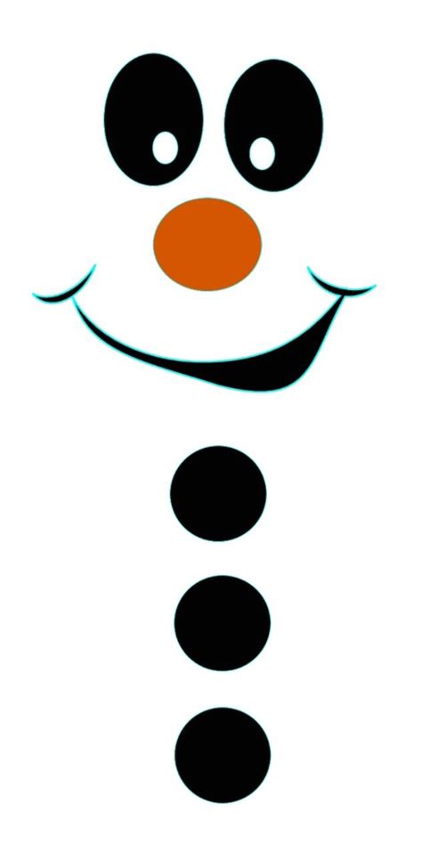 This clipart image is transparent backgroud and png format. Snowman face | Christmas stencils, Snowman faces, Xmas crafts