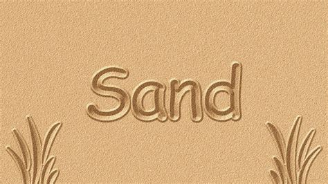 Sand Text Effect In Photoshop Youtube