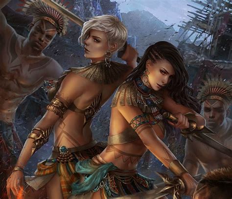 Tribal Dance Hoanglpsolan Fantasy Luminos Girl Game Legend Of The