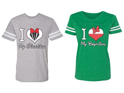 Even your pets deserve a name. OXI - I Love My BF GF Matching Couple Cotton Jerseys (Men ...