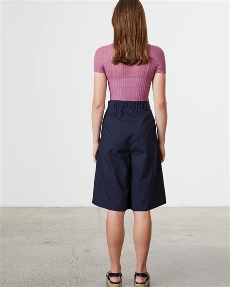 Folded Culotte Navy Standard Issue Spring 21 Boxing Day Sale