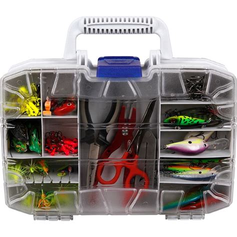 Flambeau 8321ds Double Sided Fishing Tackle Box 13 Inch Clear Double