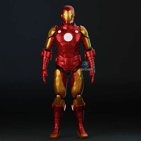 Iron Man Model 70 Armor 3d Print File Stl Etsy