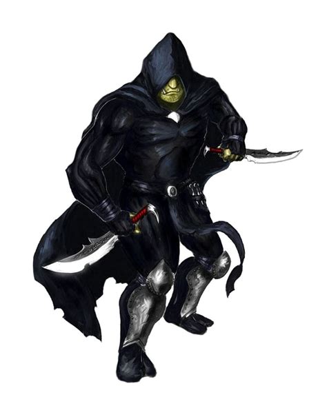 Male Orc Rogue Hooded Assassin Pathfinder E Pfrpg Pfsrd Dnd D D E E Th Ed D
