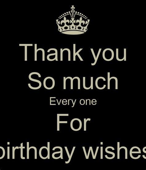 Thank You So Much Every One For Birthday Wishes Poster Jigs Keep