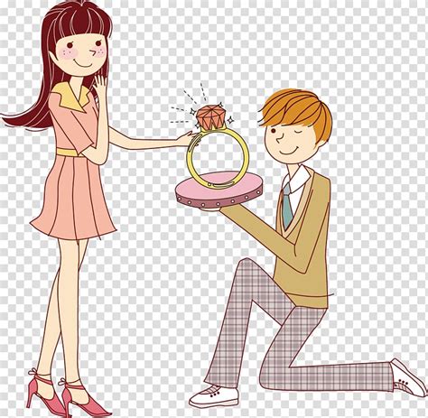 Marriage Proposal Cartoon Significant Other Illustration To Boys To