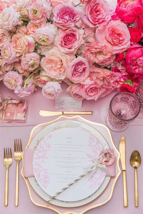 proof that pink weddings will always be in style weddingbells 1000 in 2020 wedding table