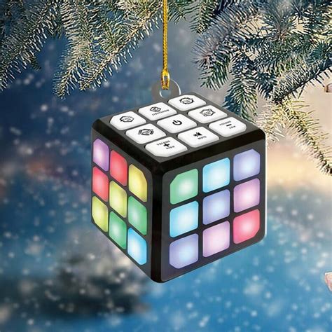 Personalized Rubiks Cube Ornament Rubik Cube Christmas Etsy