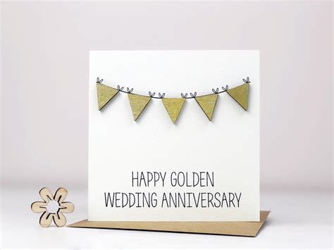 golden wedding anniversary card | Golden wedding anniversary card, 50th