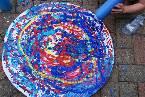 Giant Paint Spin Art