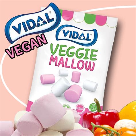 Vidal Vegan Veggie Marshmallow 150g Gelatin Free Vegetable Snack