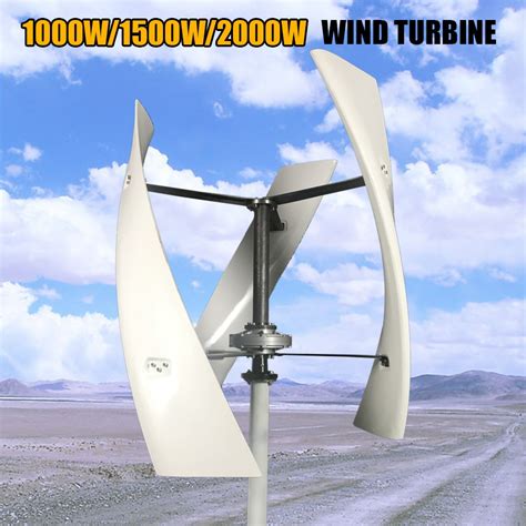 Turbina aerogeneradora de eje Vertical pequeño molino de viento de