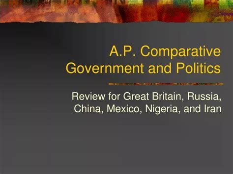 Ppt Ap Comparative Government And Politics Powerpoint Presentation
