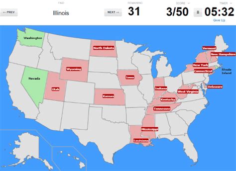 Learn Location Of 50 States Of The Usa With These Map Quiz Games
