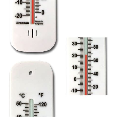Short Plastic Wall Thermometer Brannan