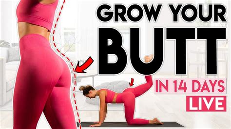 Grow Your Butt At Home In Days Live Home Workout Program Youtube