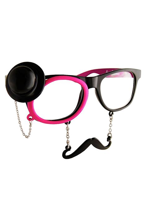 Western Sunglasses With Monocle And Moustache