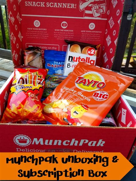 Munchpak Unboxing Subscription Box Snacks Snack Box Subscription Box