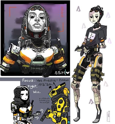 Zeit Knight Female Robot Titanfall Cyberpunk Character