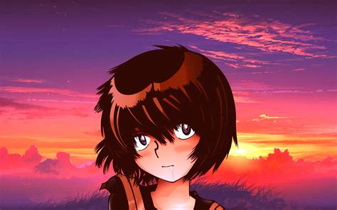 Anime Mysterious Girlfriend X Mikoto Urabe Sunset 4k Wallpaper