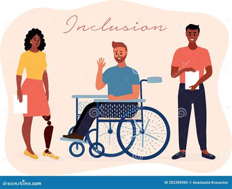 Inclusion Inclusive Education Cartoon Composition