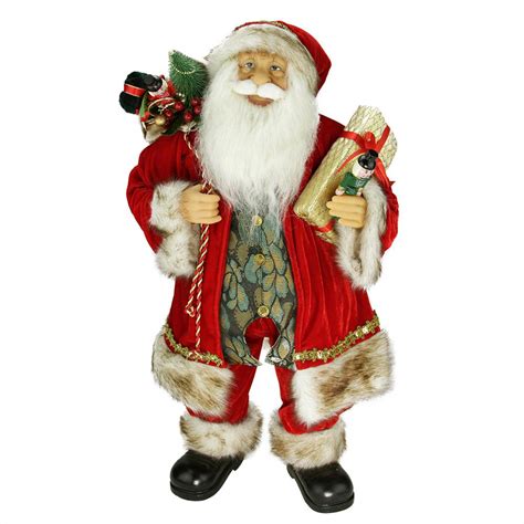 Northlight 24 In Old World Style Standing Santa Claus