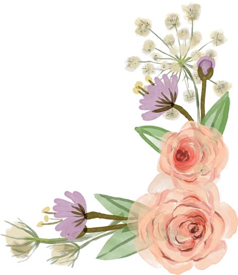 Download Flowers Borders Png Clipart Hq Png Image Freepngimg Images
