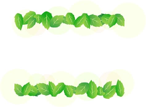 Green Leaves Border Clip Art