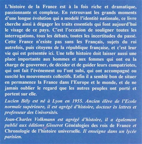 Histoire De France Lucien Bély