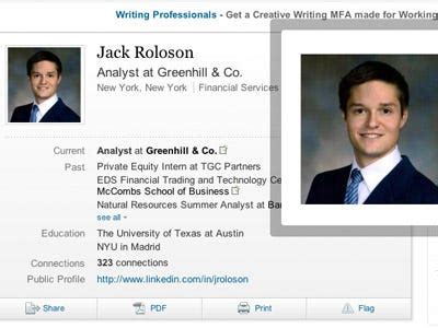 New york city metropolitan area. Greenhill & Co Analyst Jack Roloson - Business Insider