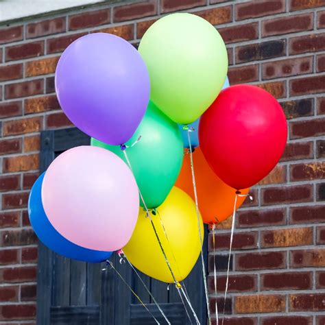 Winkyboom Rainbow Balloons Assorted Color Premium Quality Latex 12 In