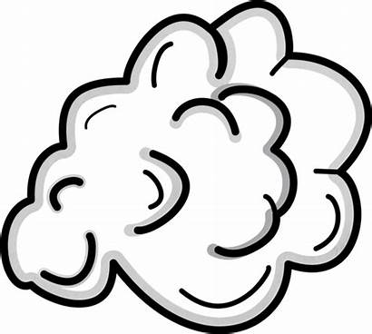 Smoke Cartoon Clipart Cloud Transparent Cloudy Jet
