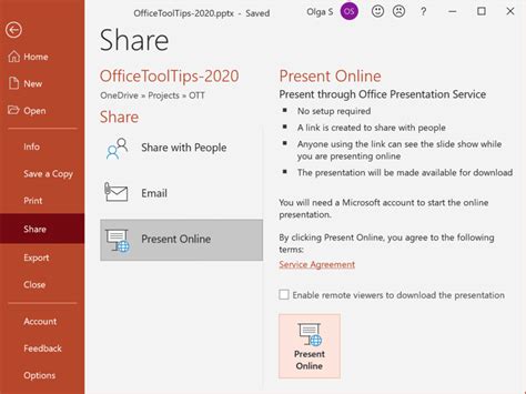 How To Present Your Powerpoint Presentation Online Using The Office