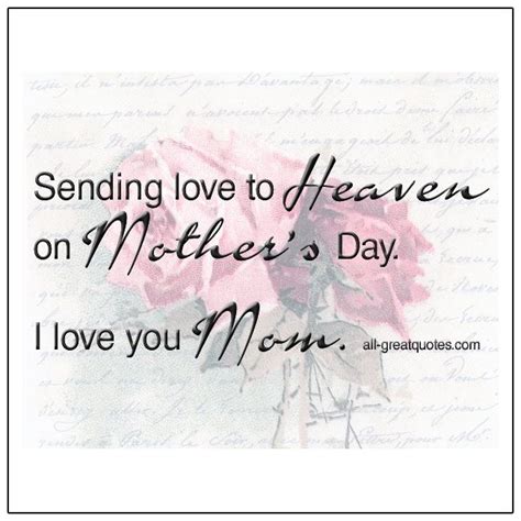 Mom In Heaven Poem Mothers Day In Heaven Heaven Poems Mother In Heaven Love My Mom Quotes