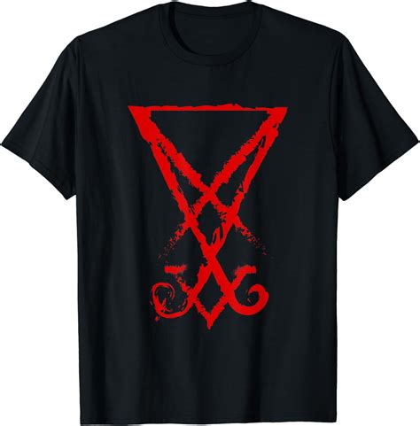 Sigil Of Lucifer T Shirt Seal Of Satan Satanische T Shirt Amazonde