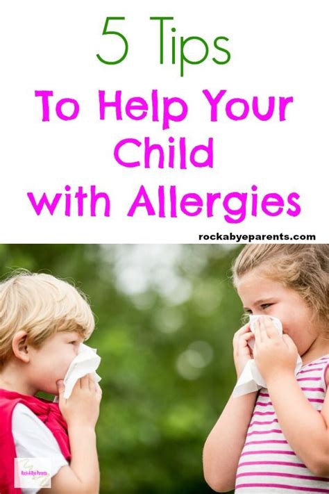Live Better Despite Allergies 5 Tips To Help Child Feel Better Kids
