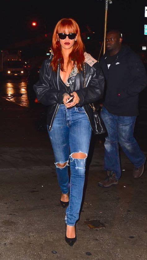 Gallery Of Rihanna Denim Style Outfit That You Must See Rihanna Street Style Rihanna Outfits