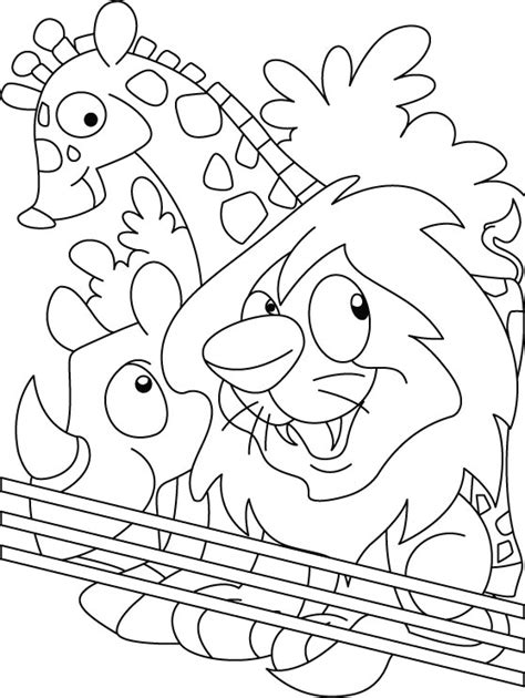 Zoo animals coloring pages are a great way to help your kids learn their animals. Zoo coloring page | Download Free Zoo coloring page for ...