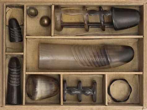 Collection Of Sexual Aids In A Storage Wooden Box Japan Early Twentieth Century Vintage News