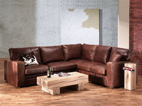 Fantastic Leather Corner Lounge Bedroom Couch Bed
