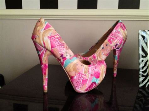Pink Barbie High Heels Shoes Made To Order All By Dollydazzlers £50 00 Heels Shoes Women
