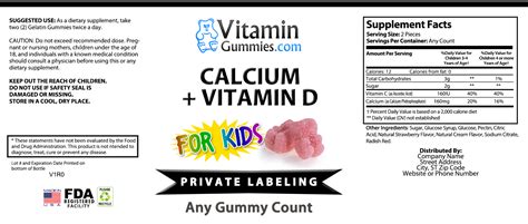 They come in a combination anyways. Private Label Kids Calcium + Vitamin D Gummies | Vitamin ...