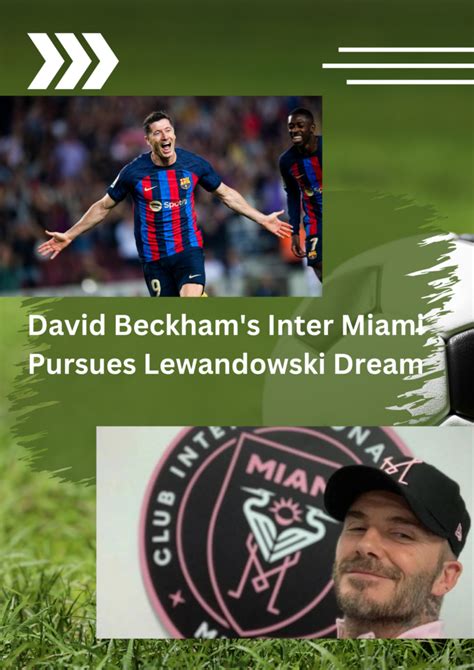 David Beckhams Inter Miami Pursues Lewandowski Dream