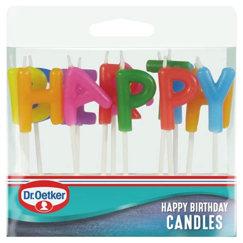 Dr Oetker Lettered Happy Birthday Candles Morrisons