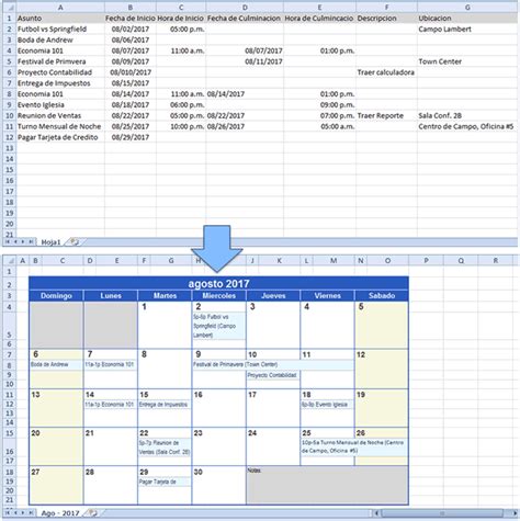 Generar Calendario En Excel