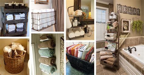 As a rule, the bathroom need to hang one or two towels common areas, basic towels for the bathroom and store spare towels. 34 Best Towel Storage Ideas and Designs for 2017